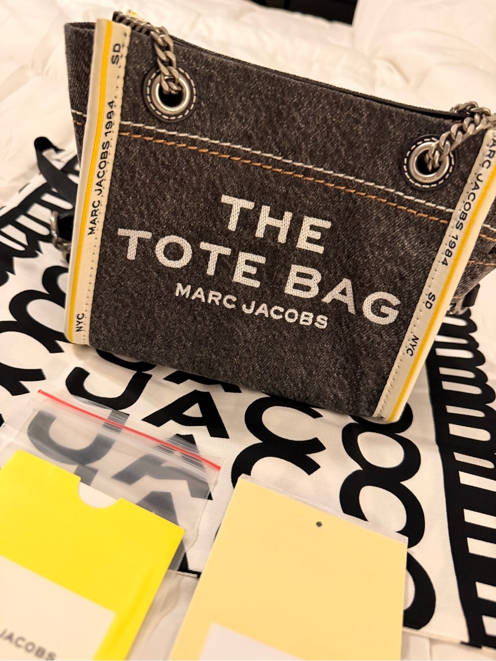 Marc Jacobs The Denim Chain Crossbody Tote Bag